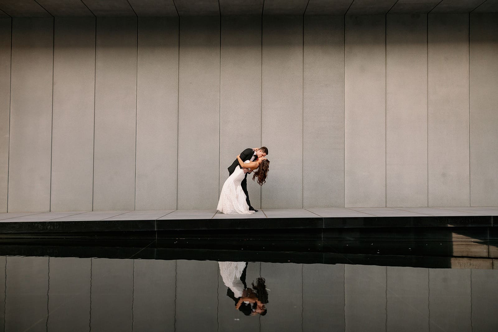 Golden hour DFW wedding photography